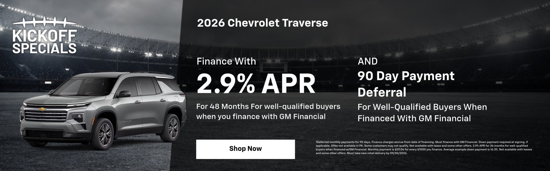 Chevrolet Traverse Specials